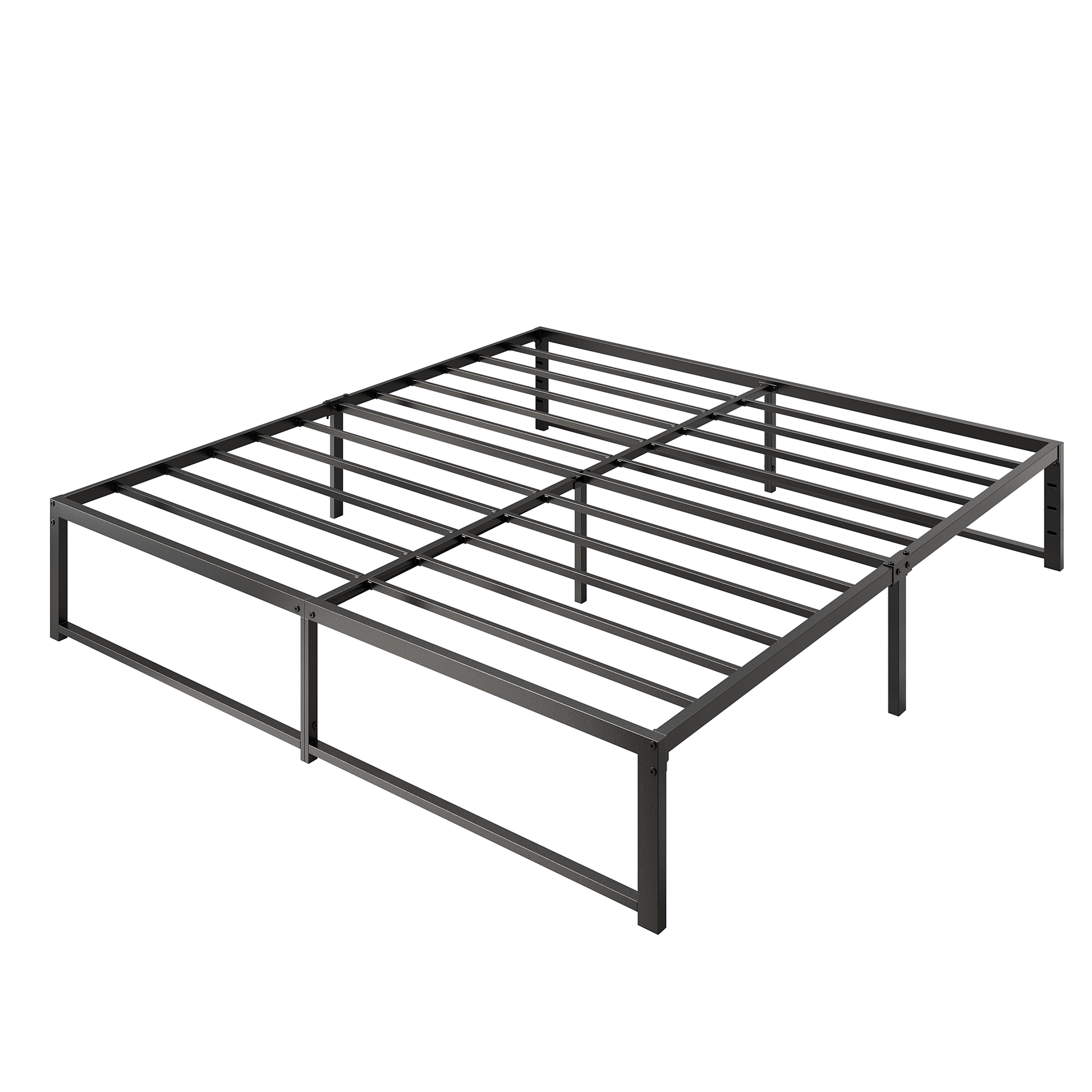 Einfach 14'' Bed Frame, Metal Platform Bed with Ample Under-Bed Storage Space, Upgraded Frame Structure, No Box Spring Needed