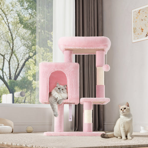 Einfach 29" Cat Tree Tower with Condo Scratching Post for Indoor Cats