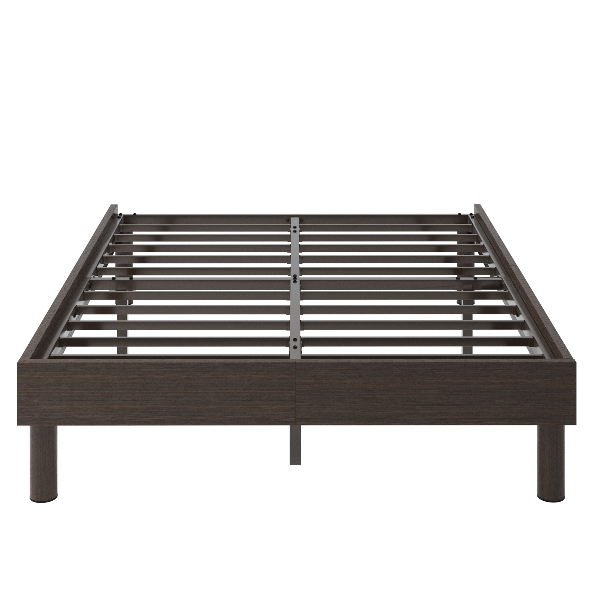 Einfach 13.8"  Wooden Bed Frame with Recessed Design and Upgraded Structure, No Box Spring Needed