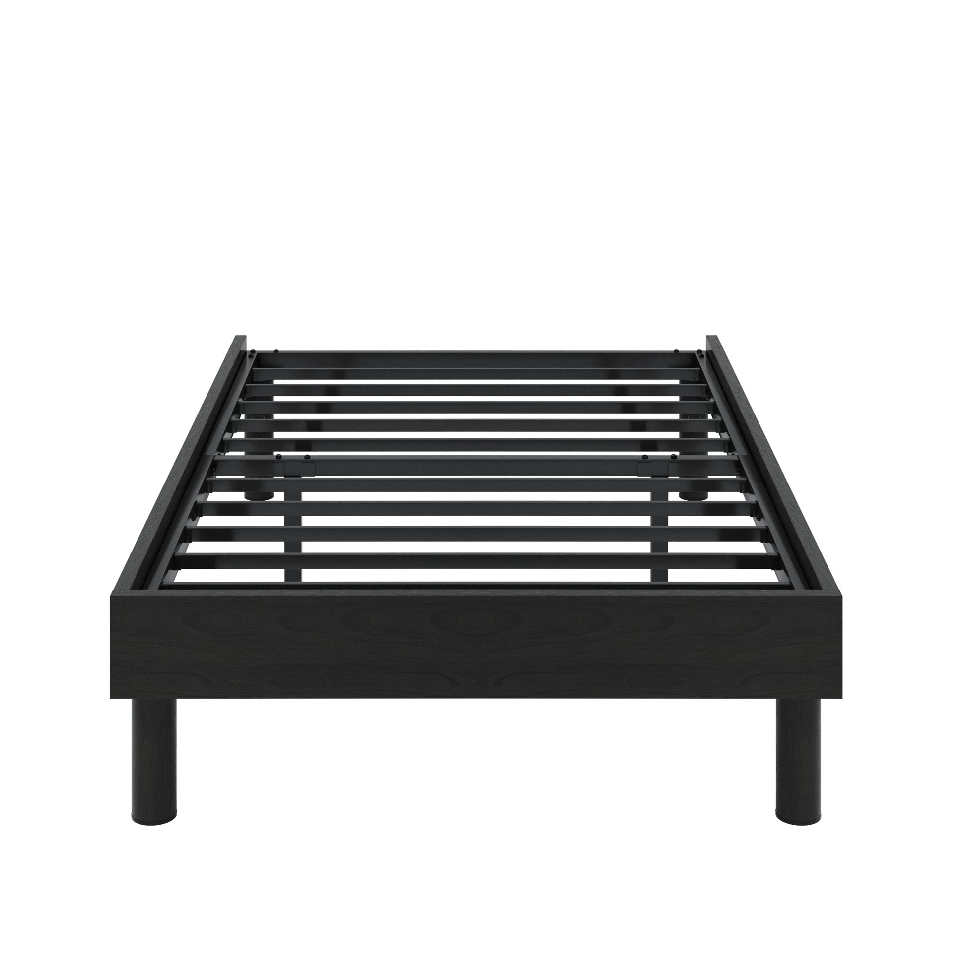 Einfach 13.8"  Wooden Bed Frame with Recessed Design and Upgraded Structure, No Box Spring Needed