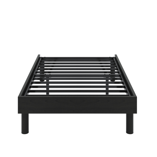 Einfach 13.8"  Wooden Bed Frame with Recessed Design and Upgraded Structure, No Box Spring Needed