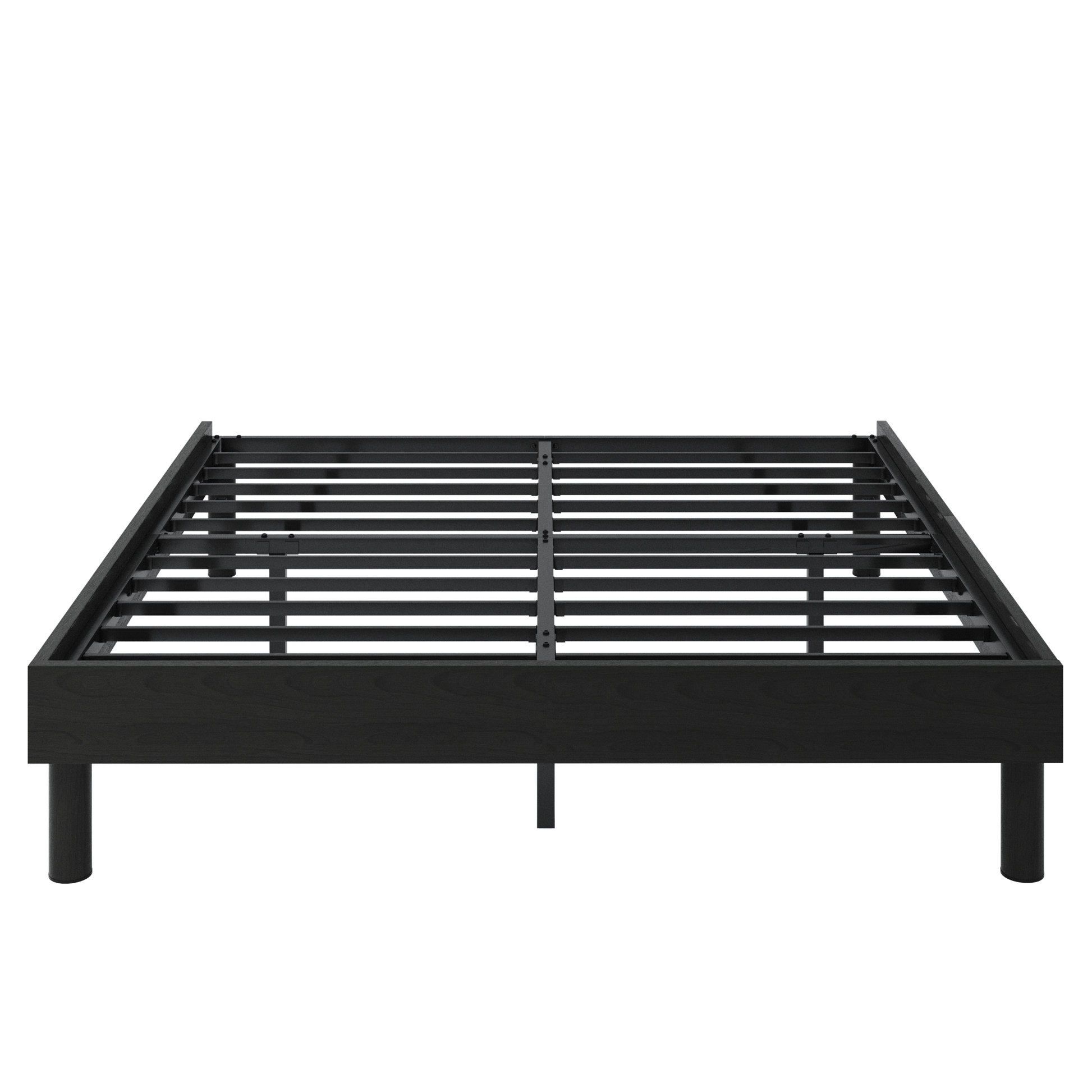 Einfach 13.8"  Wooden Bed Frame with Recessed Design and Upgraded Structure, No Box Spring Needed
