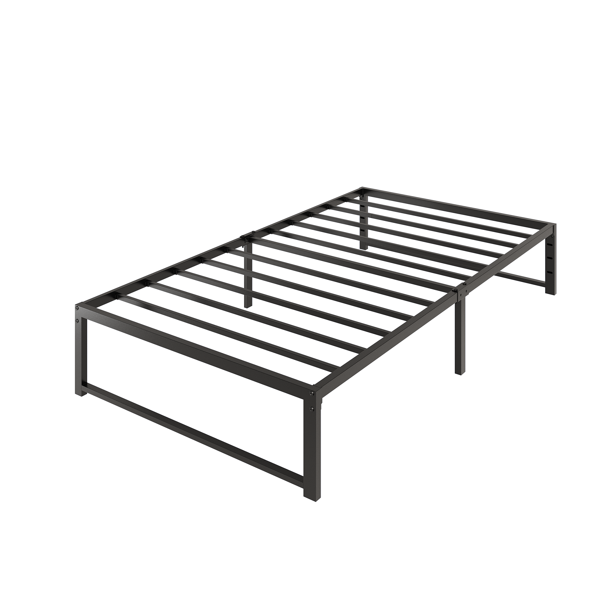 Einfach 14'' Bed Frame, Metal Platform Bed with Ample Under-Bed Storage Space, Upgraded Frame Structure, No Box Spring Needed