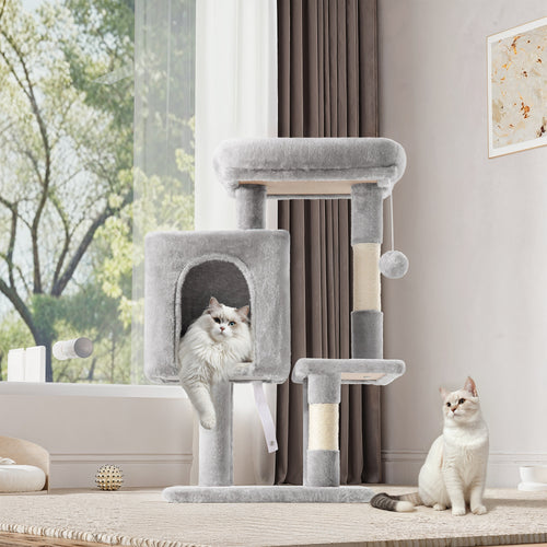 Einfach 29" Cat Tree Tower with Condo Scratching Post for Indoor Cats