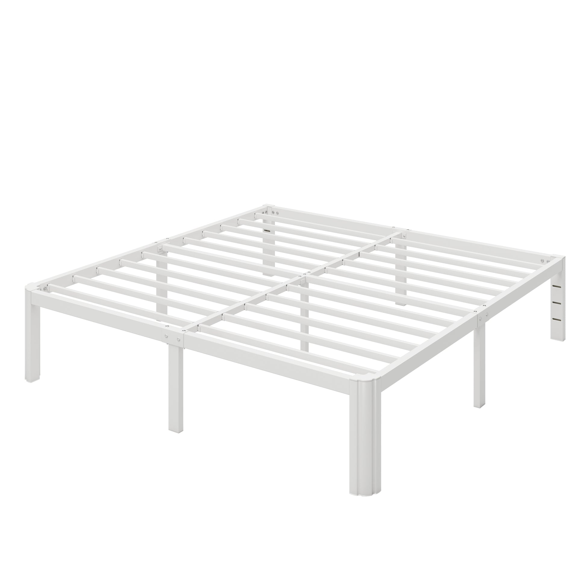 Einfach 14'' Bed Frame, Platform Metal Bed with 12'' Under-Bed Storage Space, Upgraded Curved Bed Feet, 3500 LBS Capacity