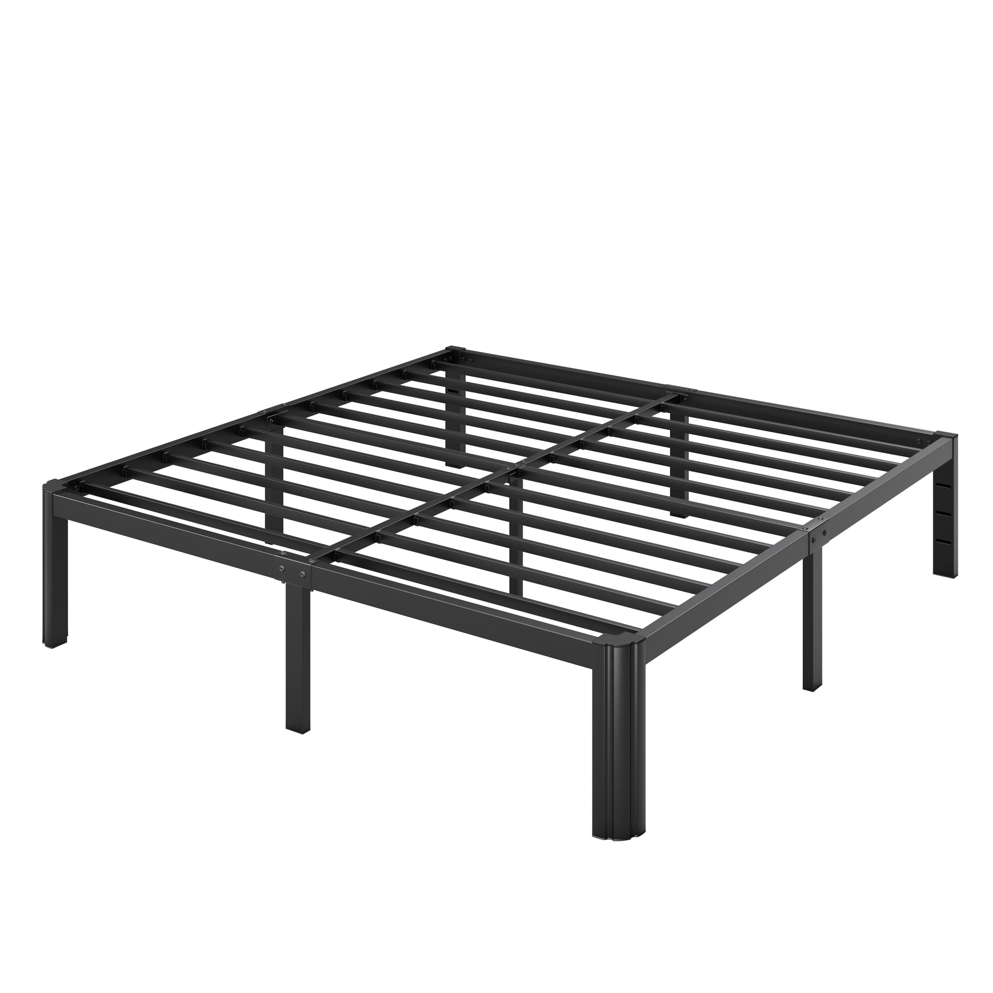 Einfach 14'' Bed Frame, Platform Metal Bed with 12'' Under-Bed Storage Space, Upgraded Curved Bed Feet, 3500 LBS Capacity