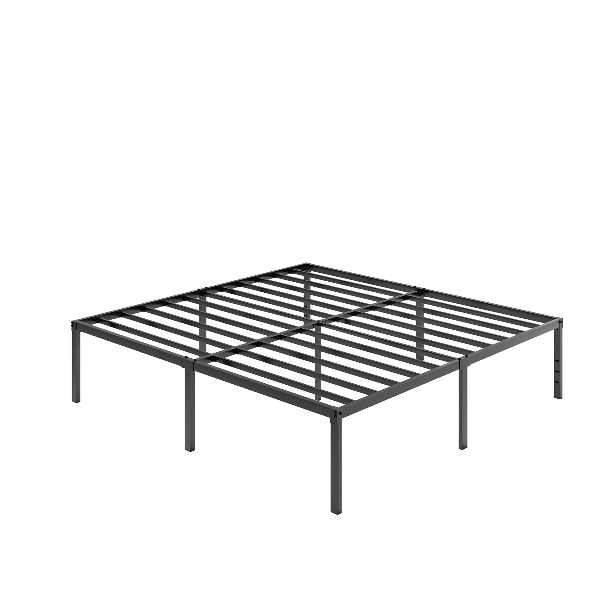 Einfach Bed Frame, Metal Platform Bed with 16.6" Under-bed Storage Space, Heavy Duty, No Box Spring Needed