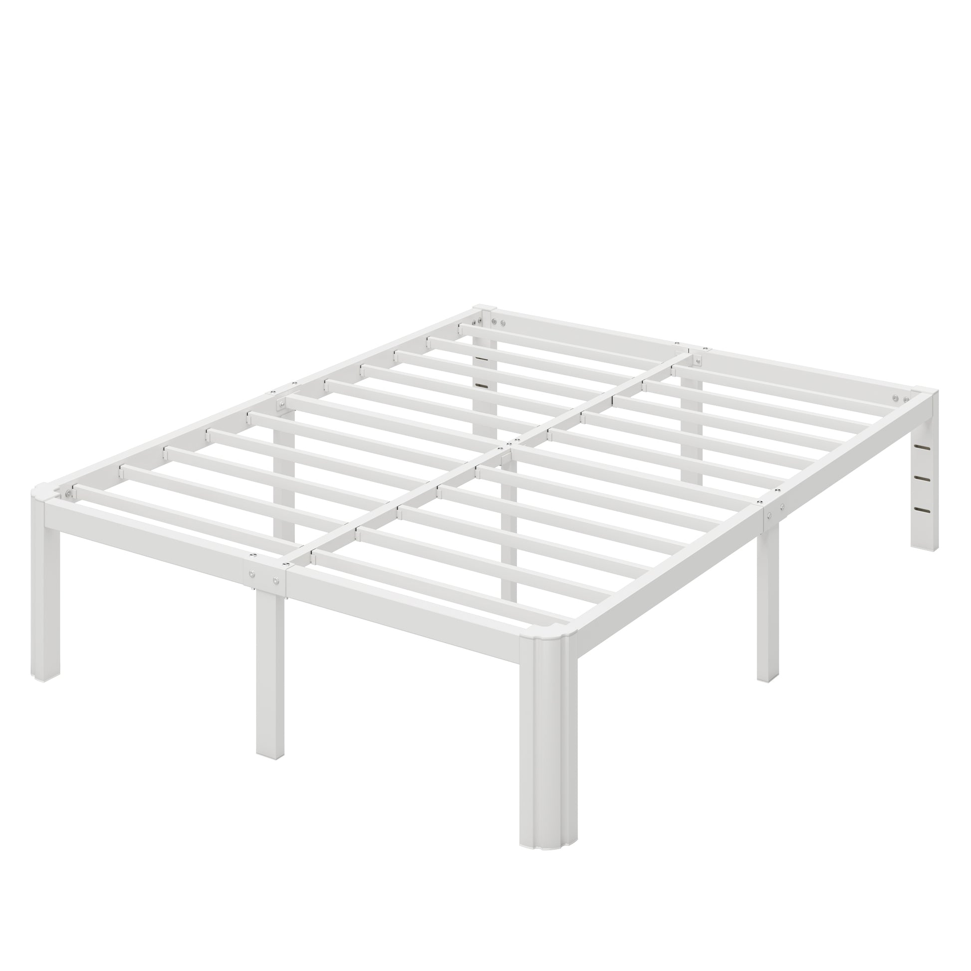 Einfach 14'' Bed Frame, Platform Metal Bed with 12'' Under-Bed Storage Space, Upgraded Curved Bed Feet, 3500 LBS Capacity