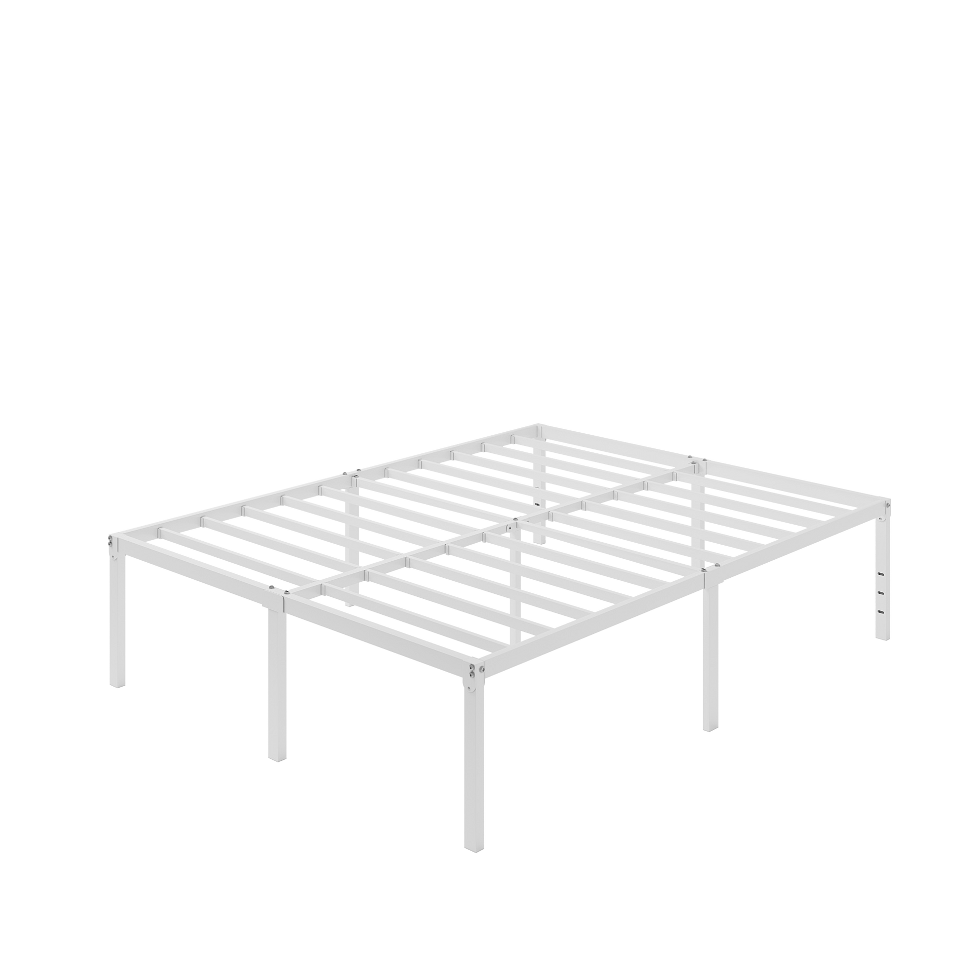 Einfach Bed Frame, Metal Platform Bed with 16.6" Under-bed Storage Space, Heavy Duty, No Box Spring Needed